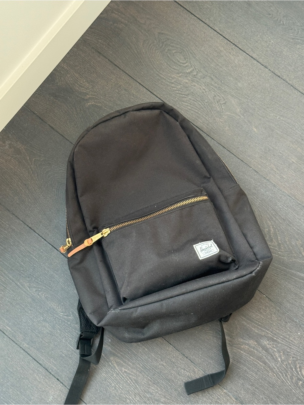Herschel Supply Company Black Backpack with Gold Zipper Accents